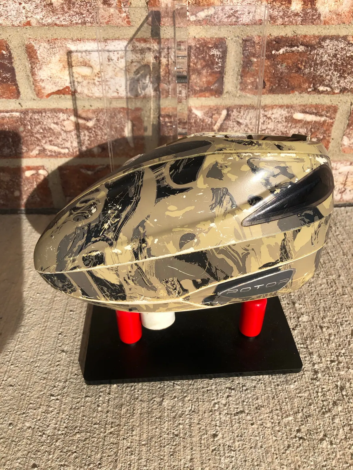 Used Dye Rotor Paintball Loader - Liquid Tan 1