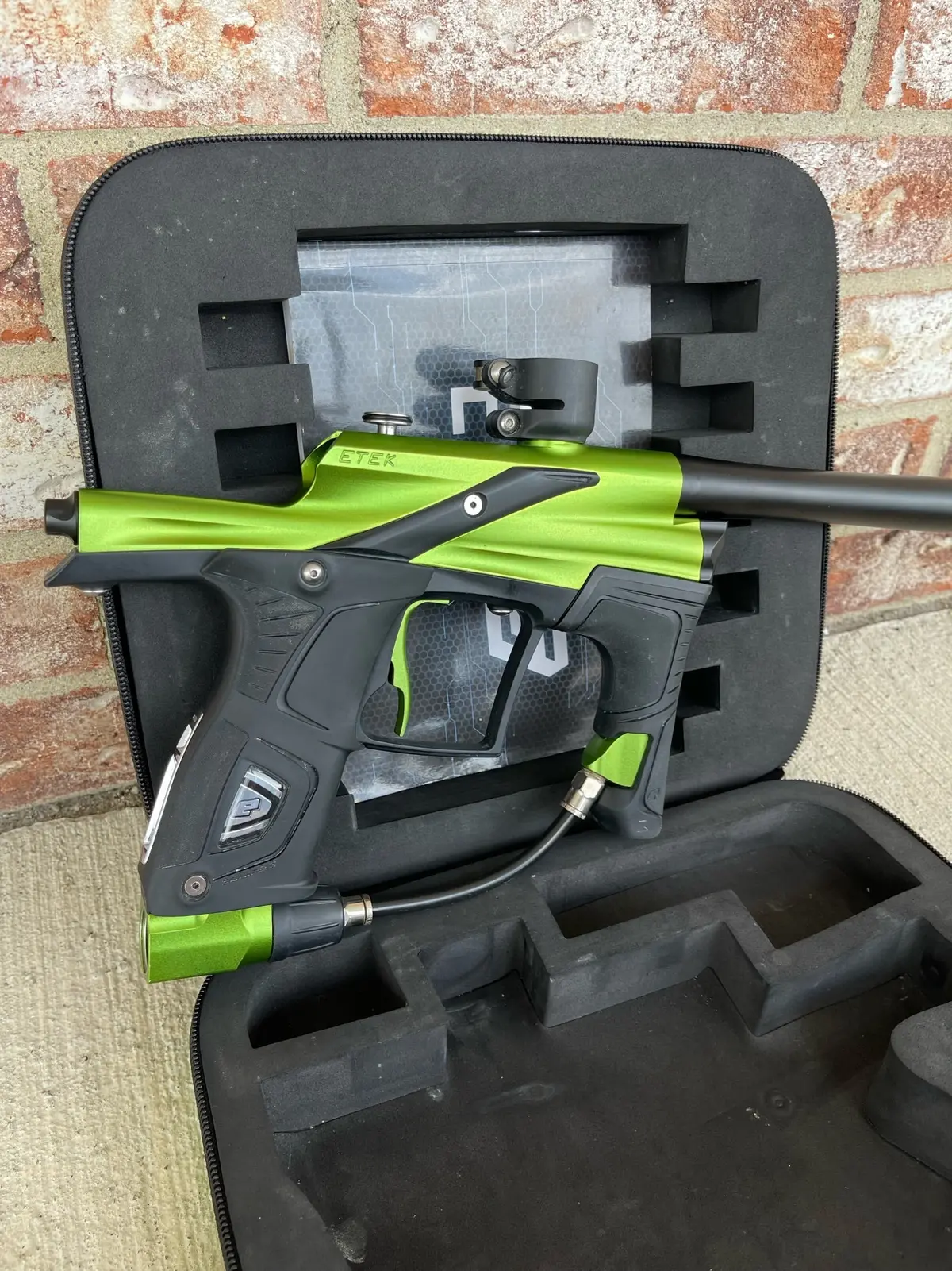 Used Planet Eclipse Etek 5 W/ Oled Board - Lime Green 1