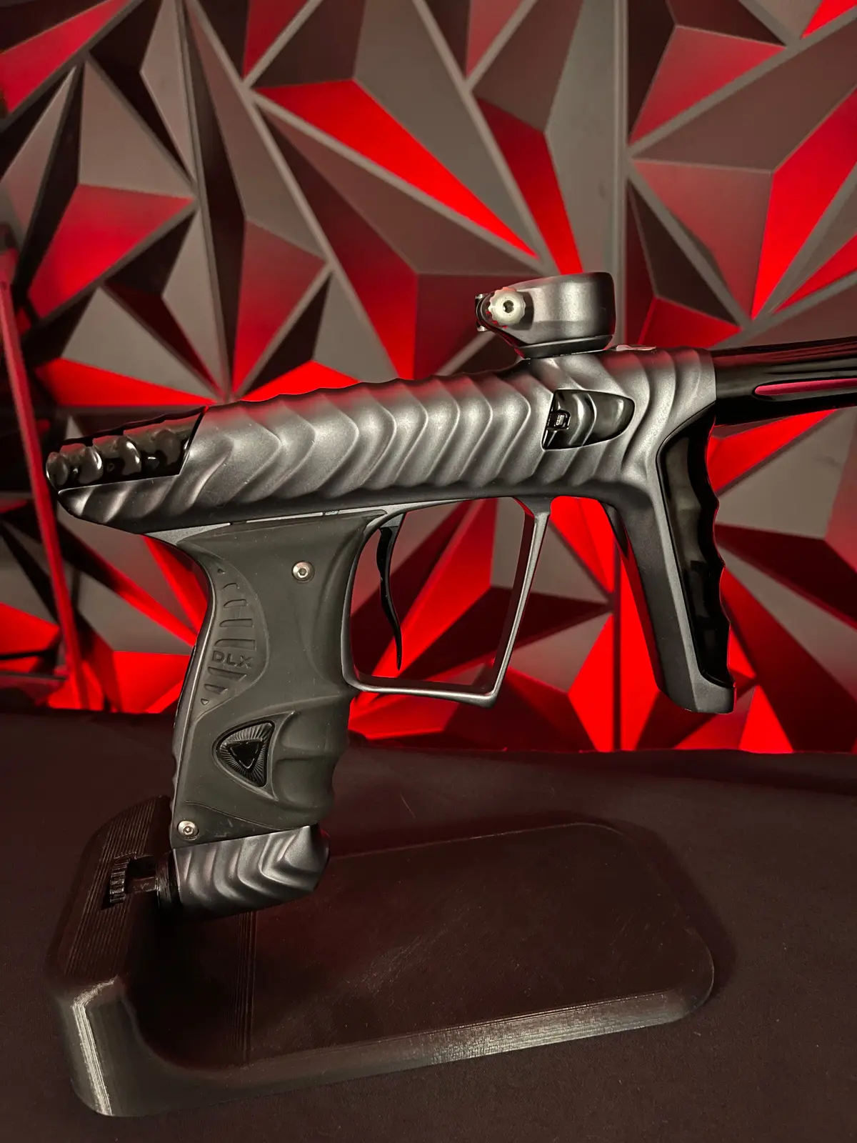 Used Dlx Luxe X/Hk Army Ripper Paintball Gun - Dust Pewter/ Polished Black W/ Deuce Trigger 1