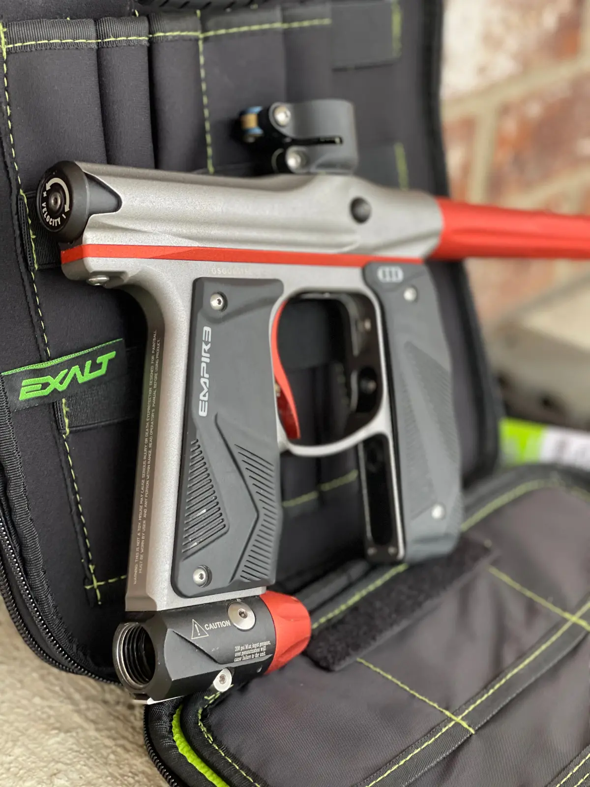 Used Empire Mini Gs Paintball Gun - Grey / Orange 1
