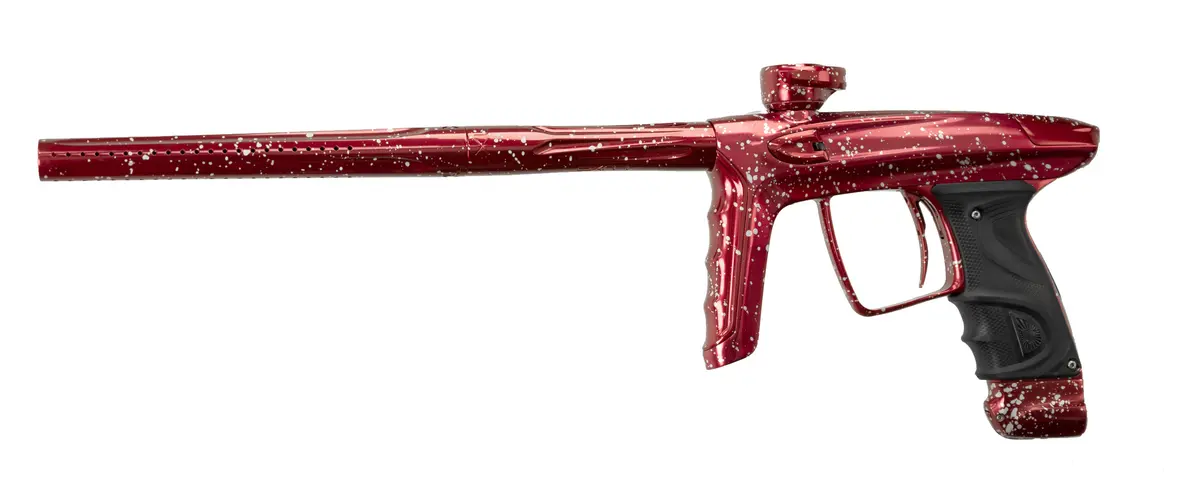 Dlx Luxe Tm40 Paintball Gun - Le Dr. Speckle (Gloss Red / Silver Speckle) 1