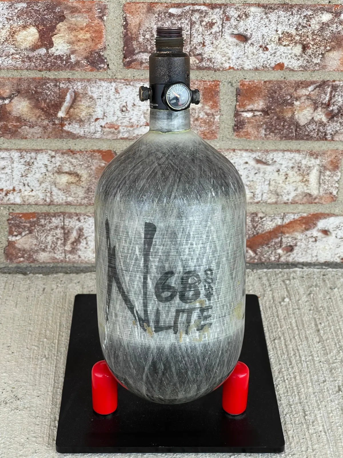Used Ninja Lite 68/4500 Paintball Tank - Grey Ghost 1