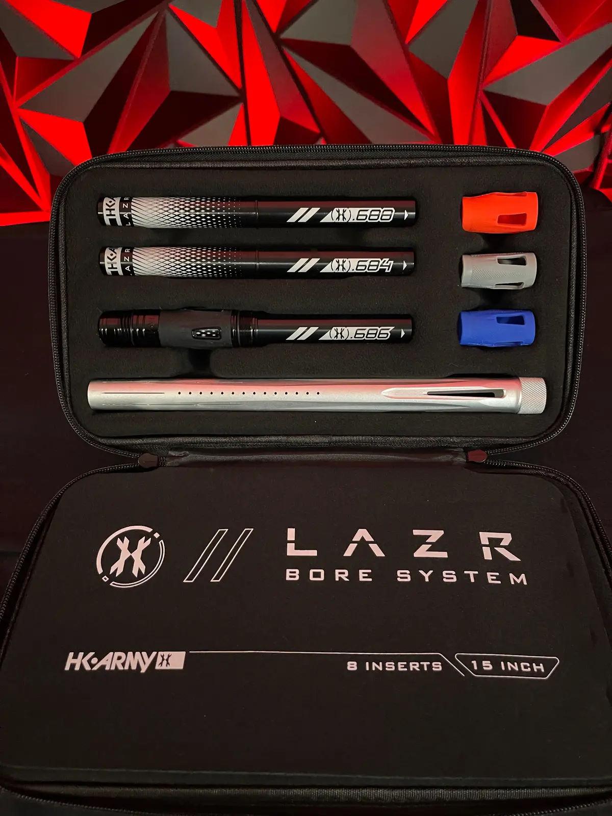 Used Hk Army Lazr Barrel Kit Ac Thread - Dust Silver W/ All Black Inserts 1
