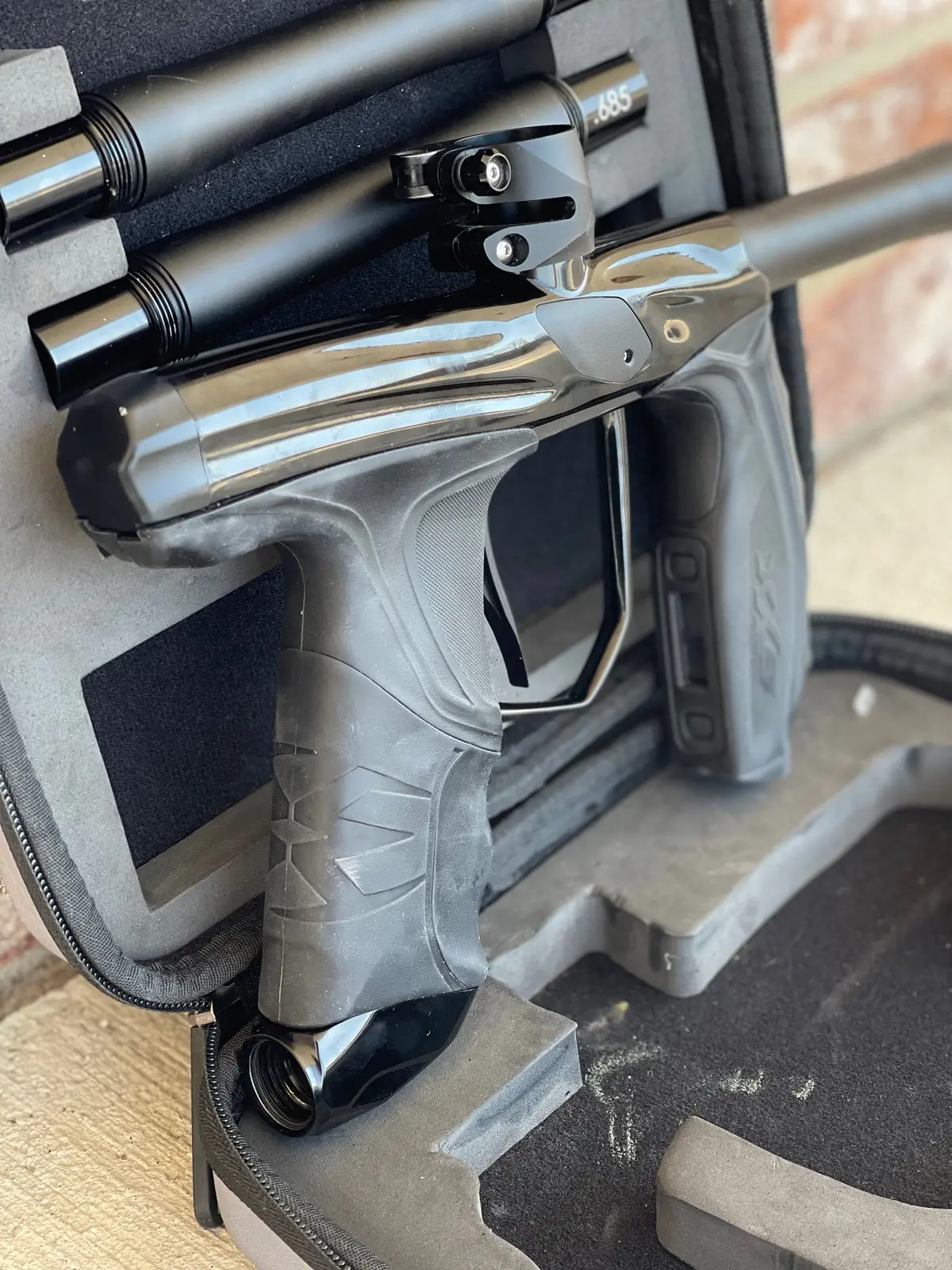 Used Empire Syx 1.5 Paintball Gun - Polished Black / Dust Black 1