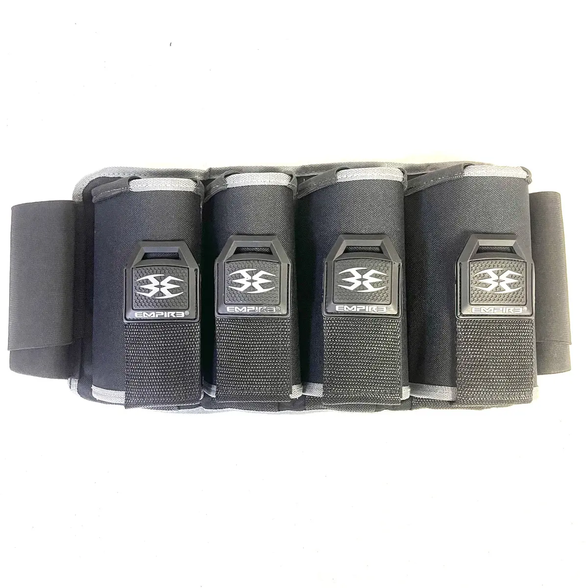 Empire Omega Paintball Harness - 4+0 Pack - Black With Grey 1