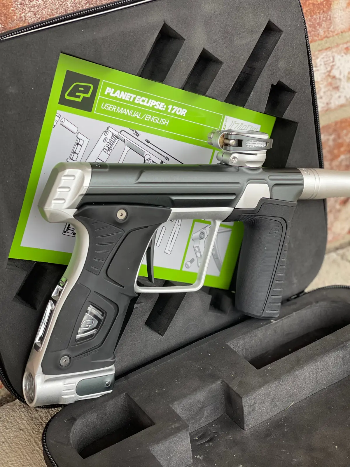 Used Planet Eclipse 170R Paintball Gun - Grey/Silver 1