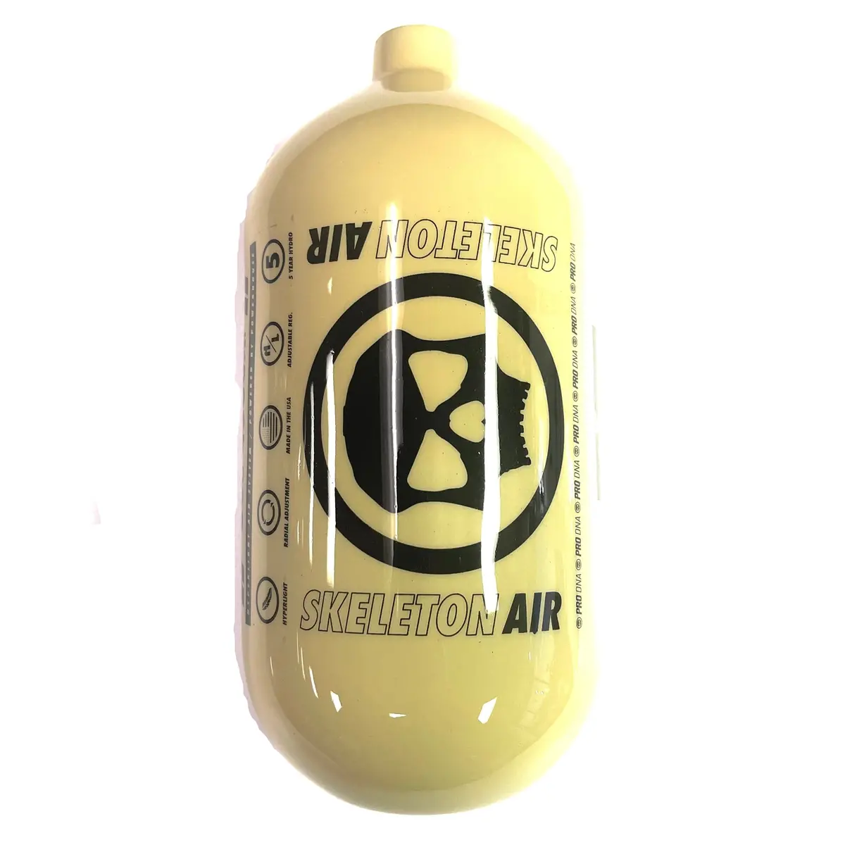 Infamous Air Hyperlight Paintball Tank - Bottle Only - Tan/Black - 80Ci / 4500Psi 1