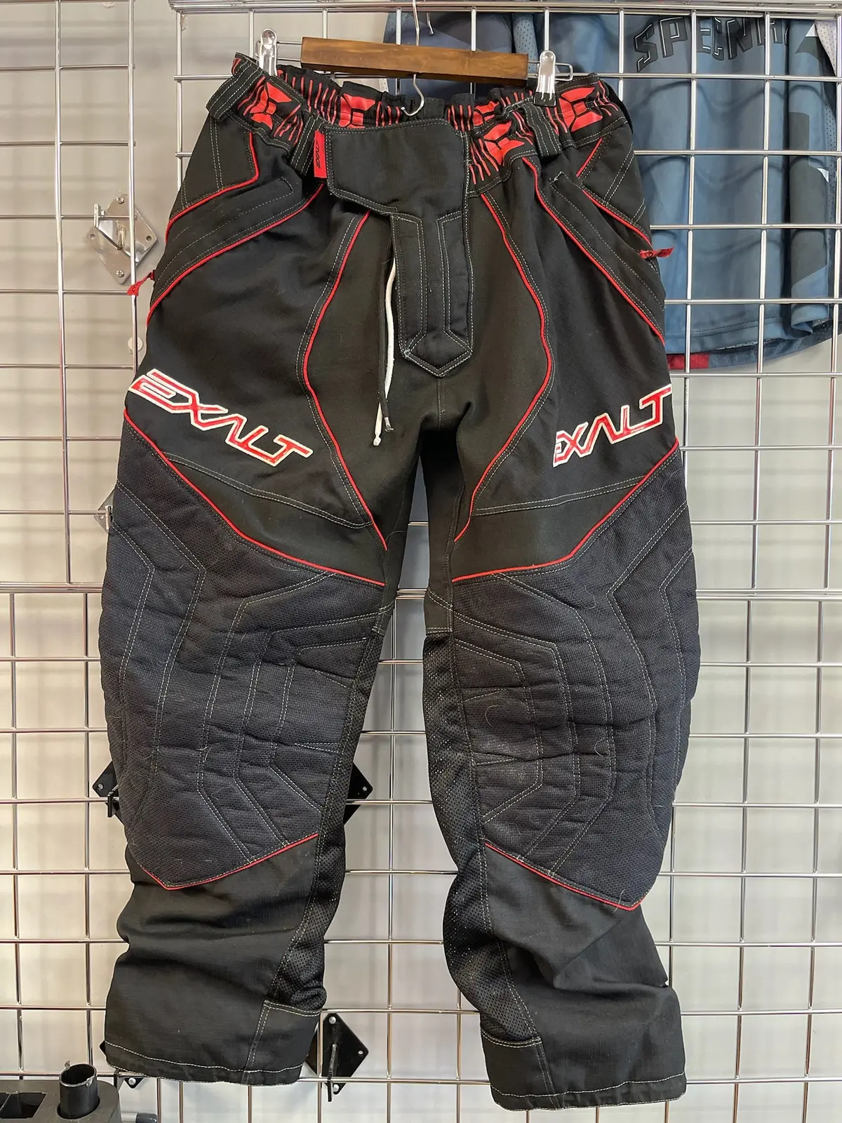 Used Exalt T4 Paintball Pants - Black/Red - Large 1