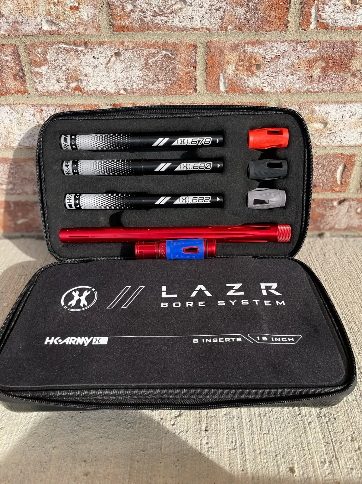 Used Hk Army Lazr Barrel Kit Ac Threaded - Dust Red- All Black Inserts 1