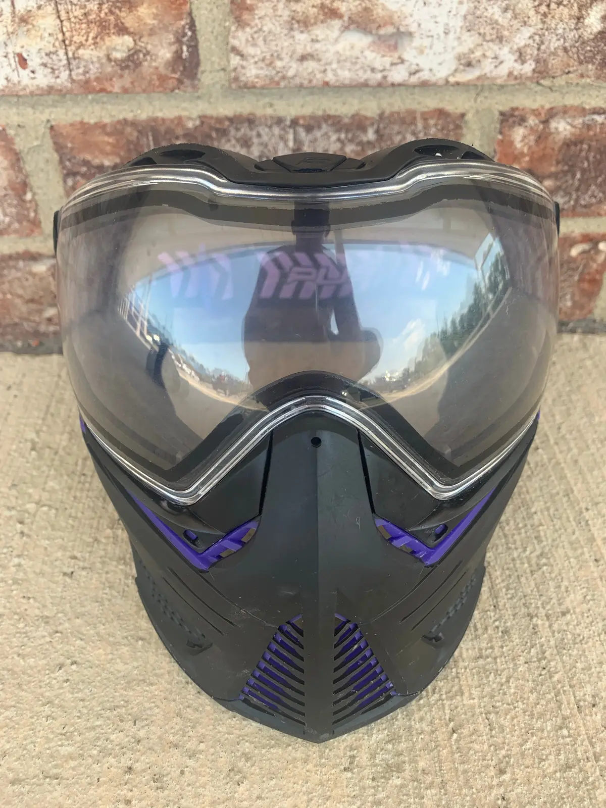 Used Push Unite Paintball Mask- Purple/Black 1