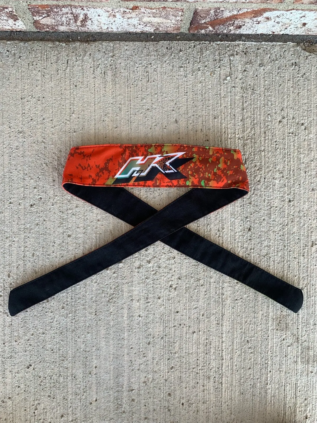 Used Hk Army Headband - Liquid Orange/Lime 1