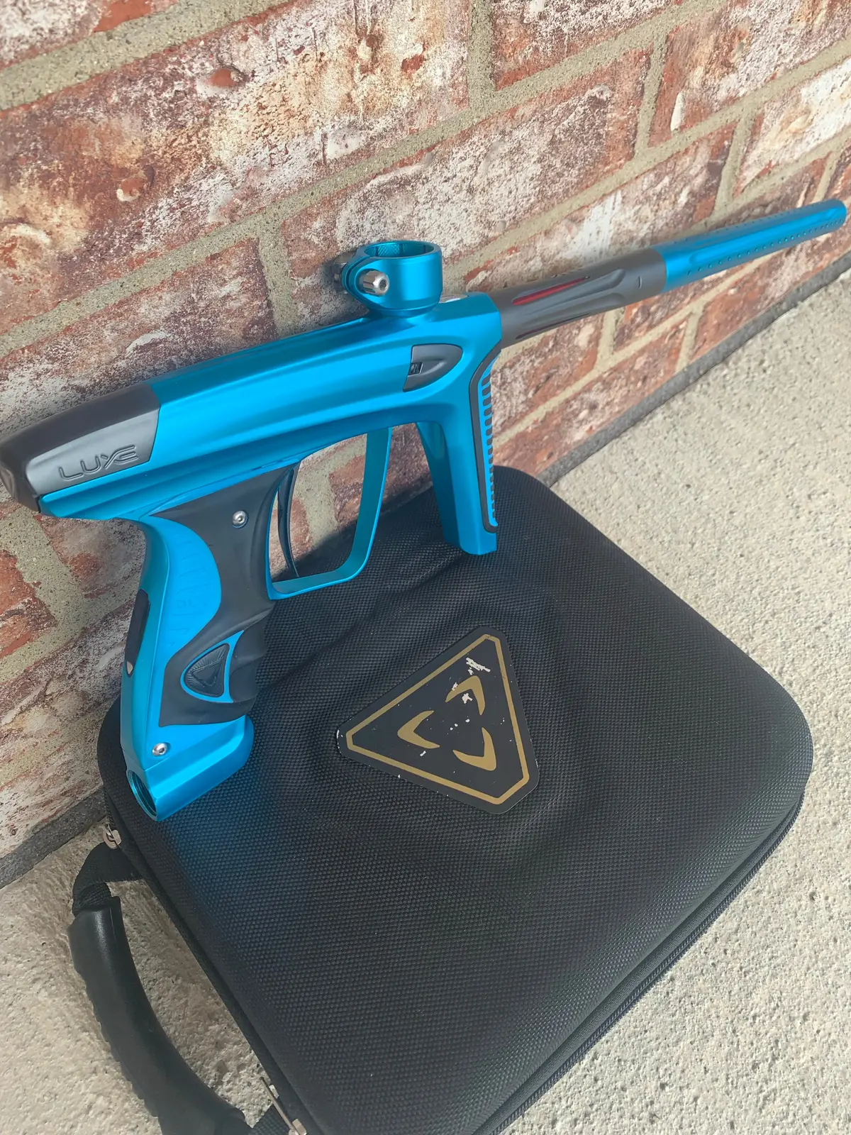Used Smart Parts Dlx Ice Paintball Marker- Teal/Gray 1
