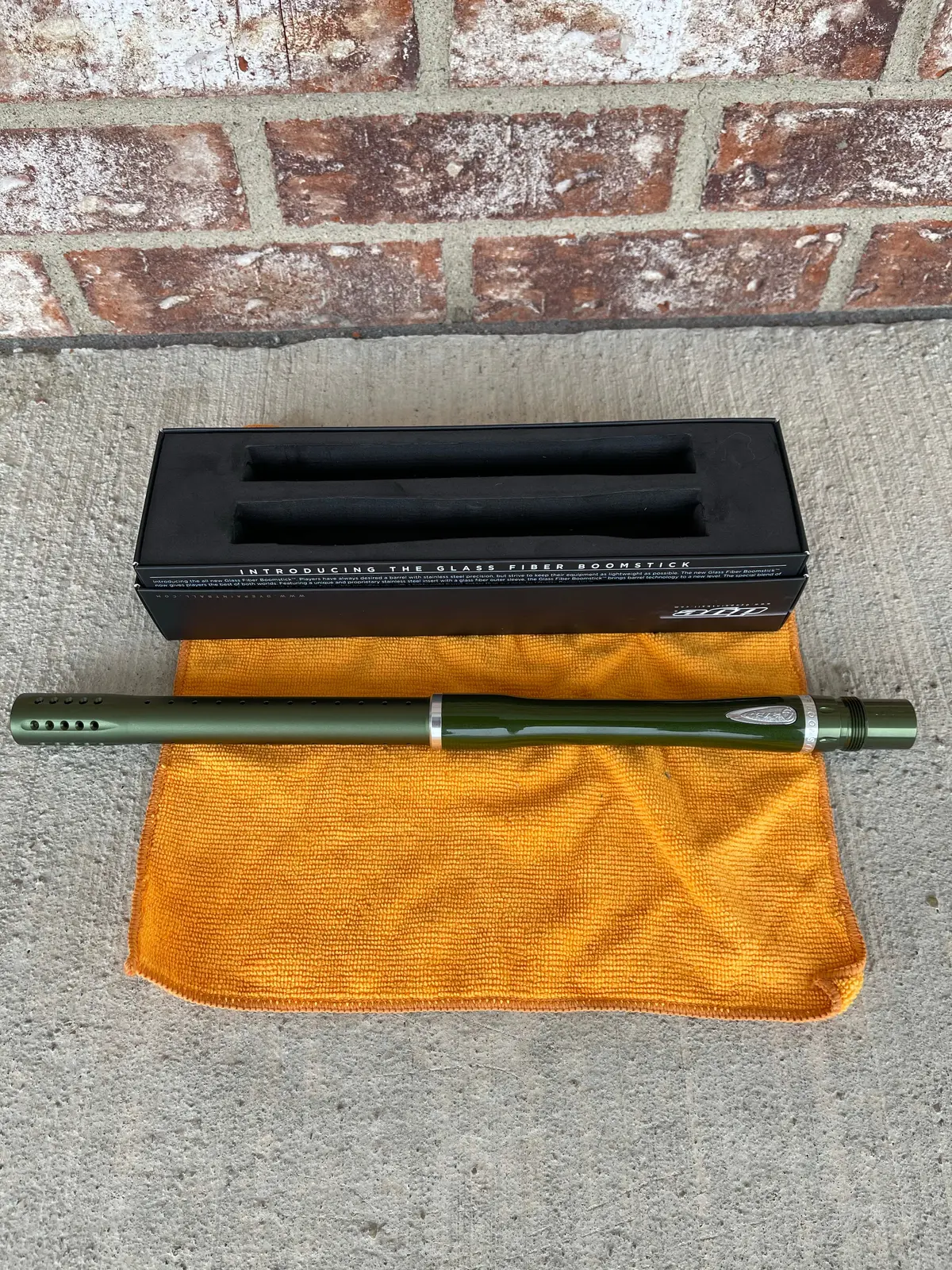 Used Dye Glass Fiber Boomstick Barrel - Olive - 15" - Ac Thread - 0.684 1