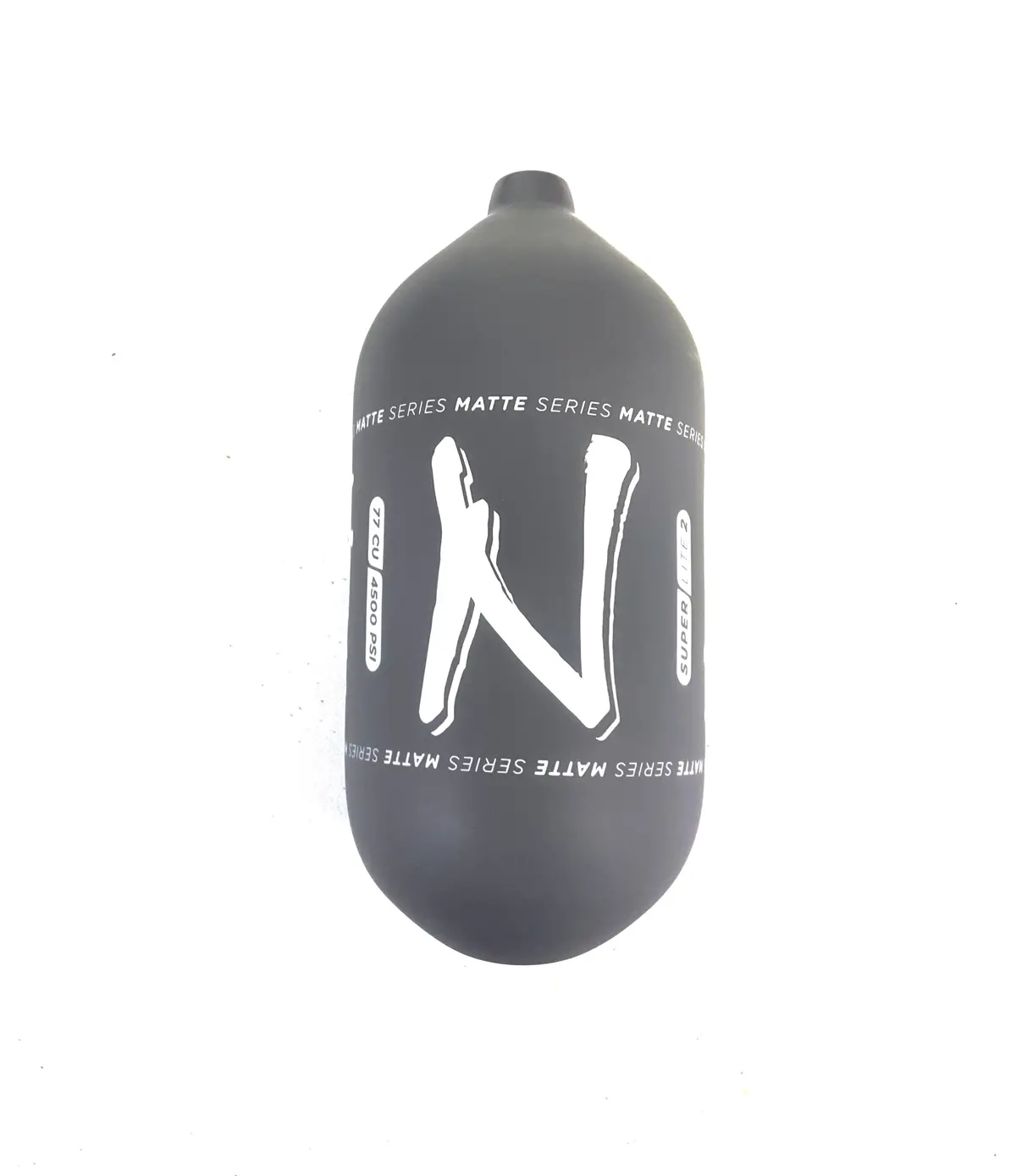 Ninja Sl2 77/4500 "Matte Series" Carbon Fiber Paintball Tank Bottle Only - Grey/White 1