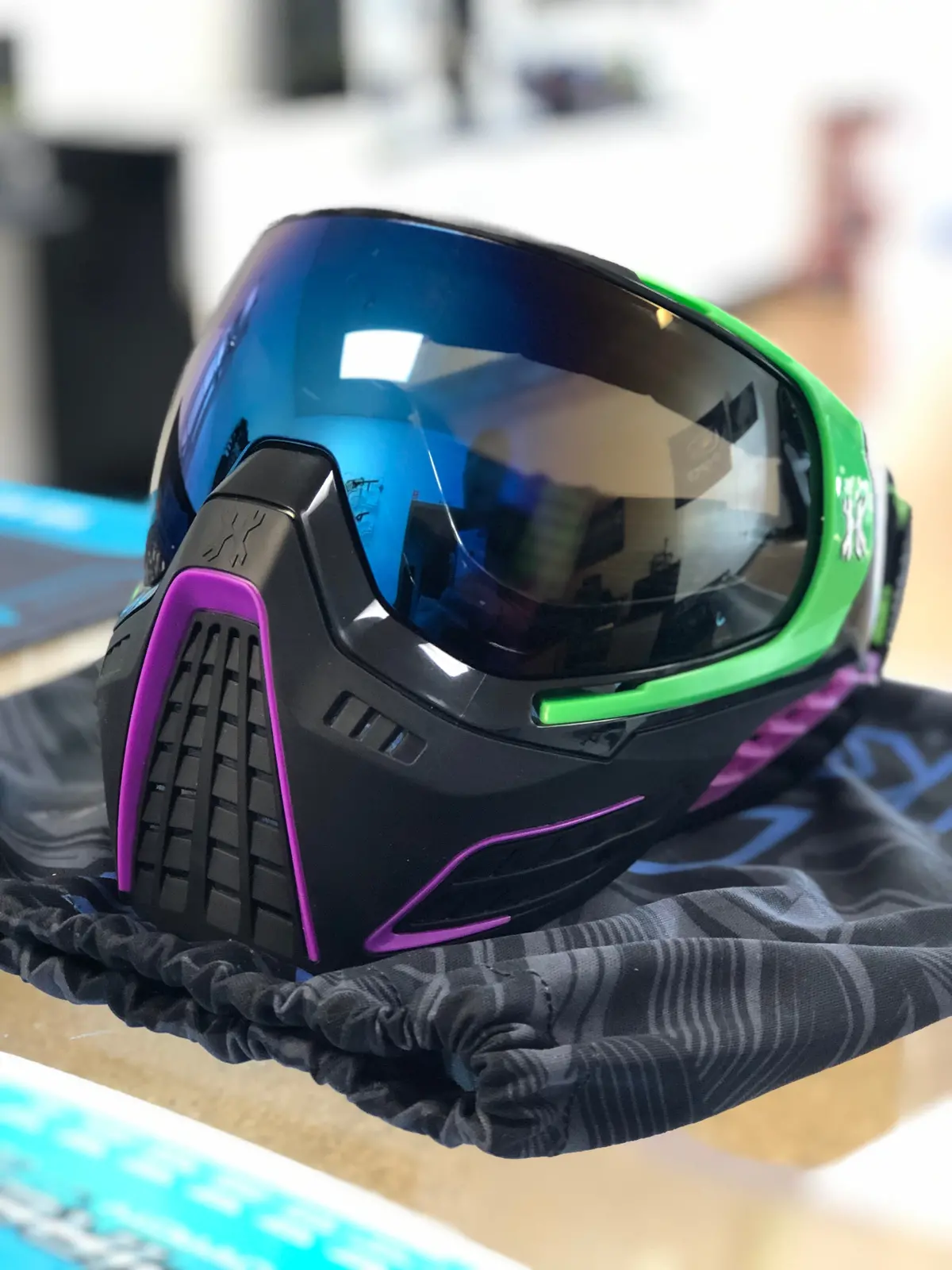 Used Hk Army Klr Goggle - Lime / Purple 1