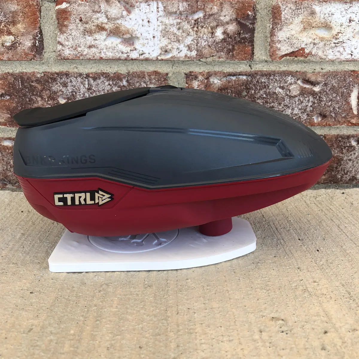 Used Bunkerkings Ctrl Paintball Loader - Graphite Red 1