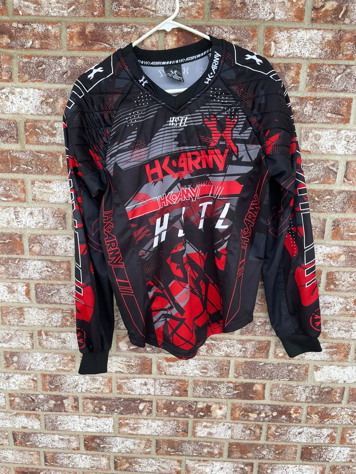 Used Hk Army Hstl Paintball Jersey - Red/Black/White - Small 1