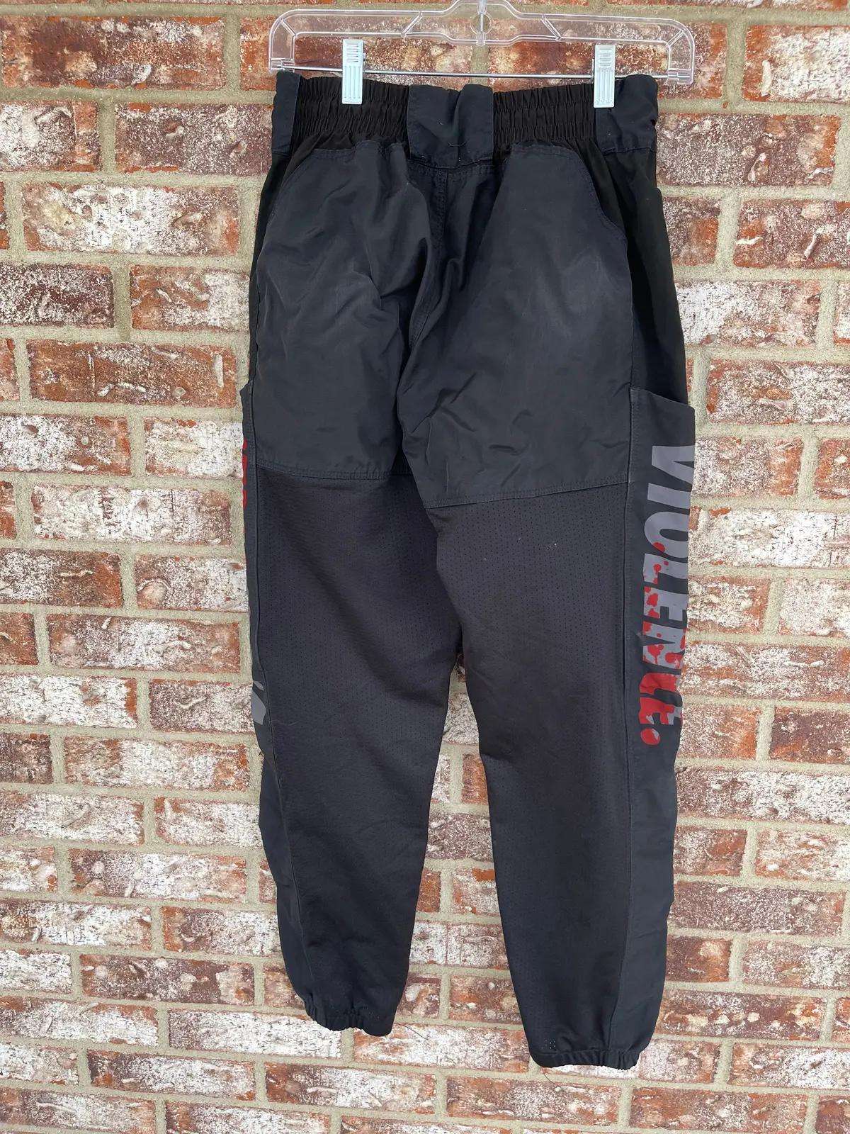 Used Paintball Joggers - "Violence" - Small (Black) 1