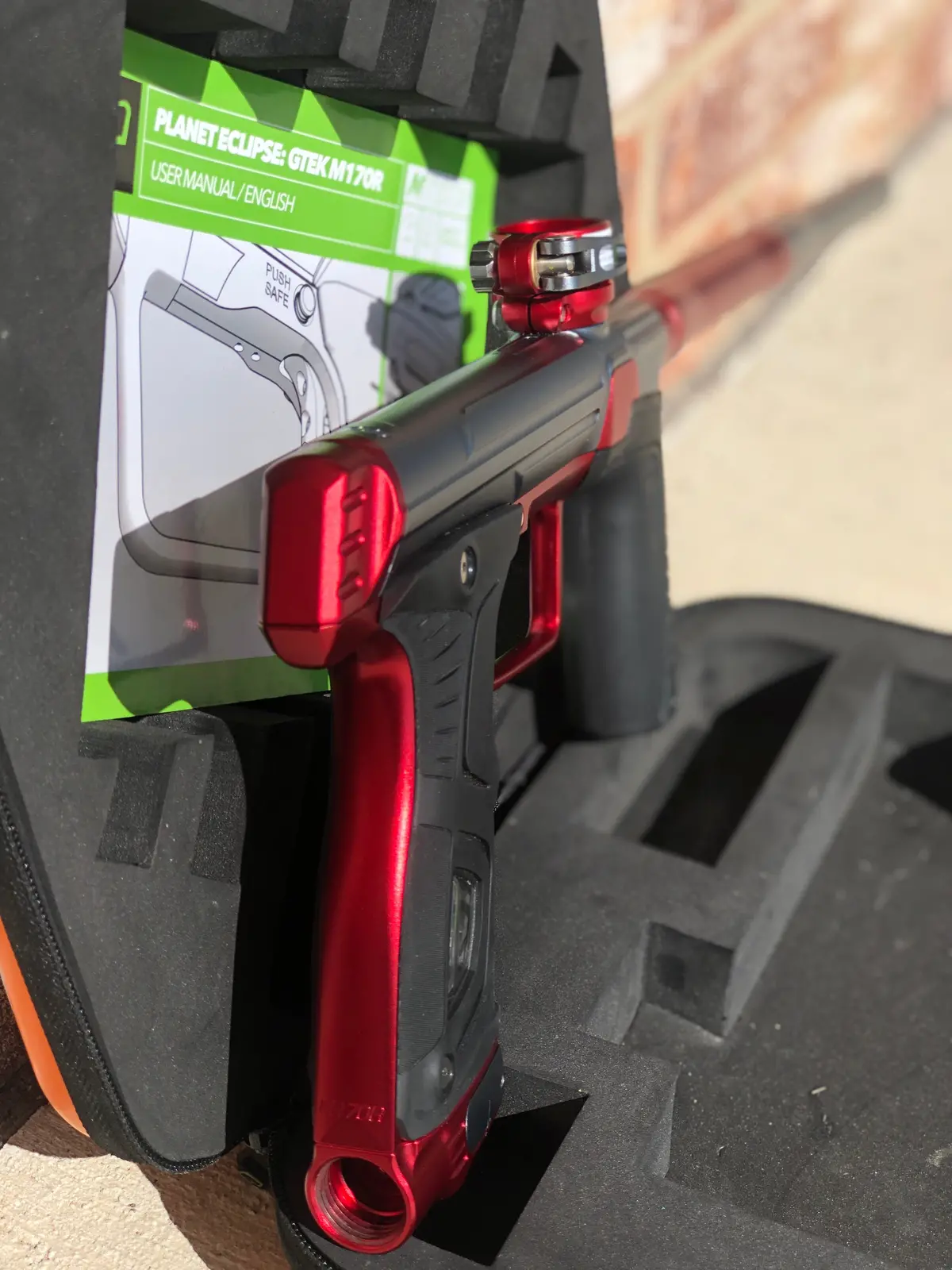 Used Planet Eclipse M170r Paintball Gun - Grey/Red 1