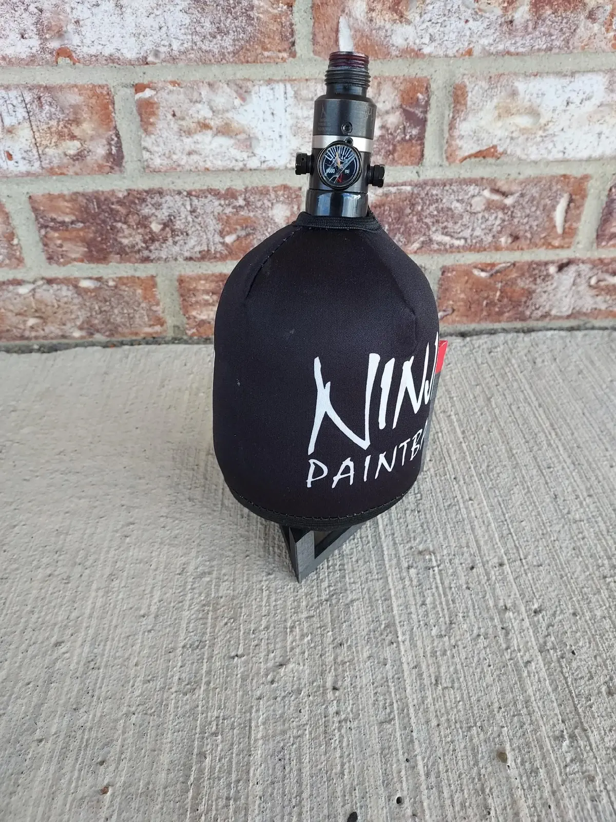 Used Ninja Lite 50/4500 Paintball Tank W/ Prov2 Regulator And Ninja Tank Cover 1