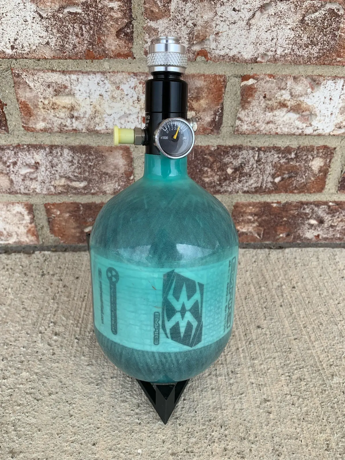 Used Empire Mega Lite 48/4500 Paintball Tank - Mint Green 1