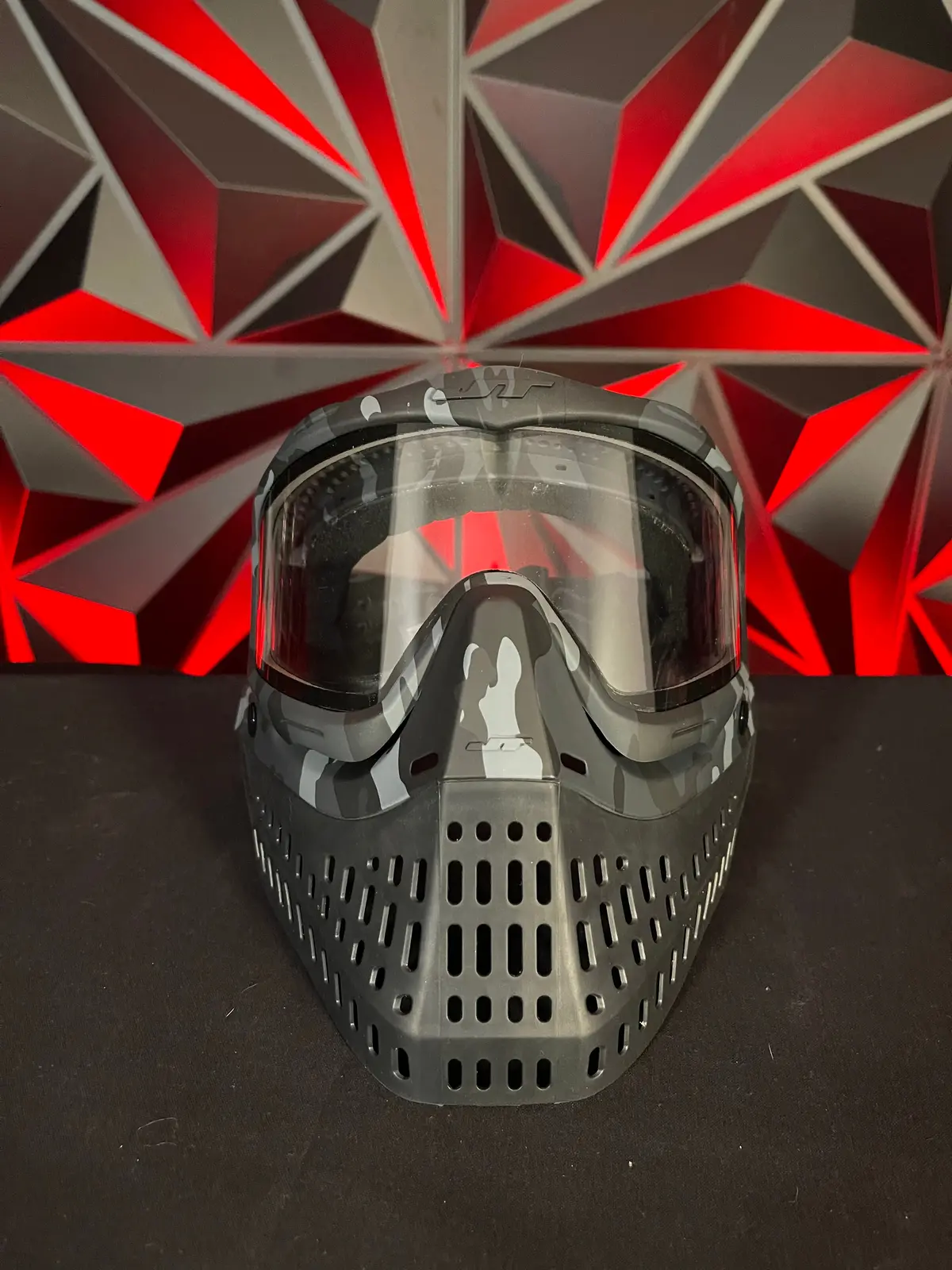 Used Jt Proflex Paintball Mask - Black Camo Skirt W/Black Camo Frame 1