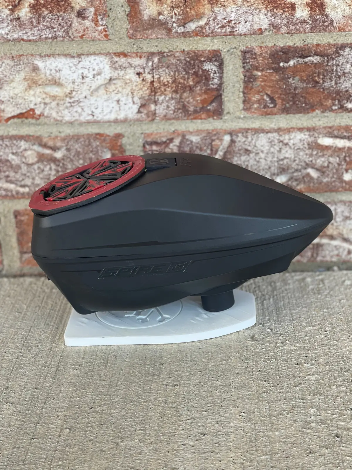 Used Virtue Spire Ir2 Paintball Loader - Black W/ Ntr Speed Feed 1