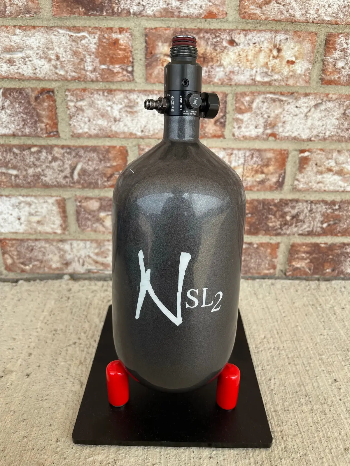 Used Ninja 77/4500 Paintball Tank - Silver 1