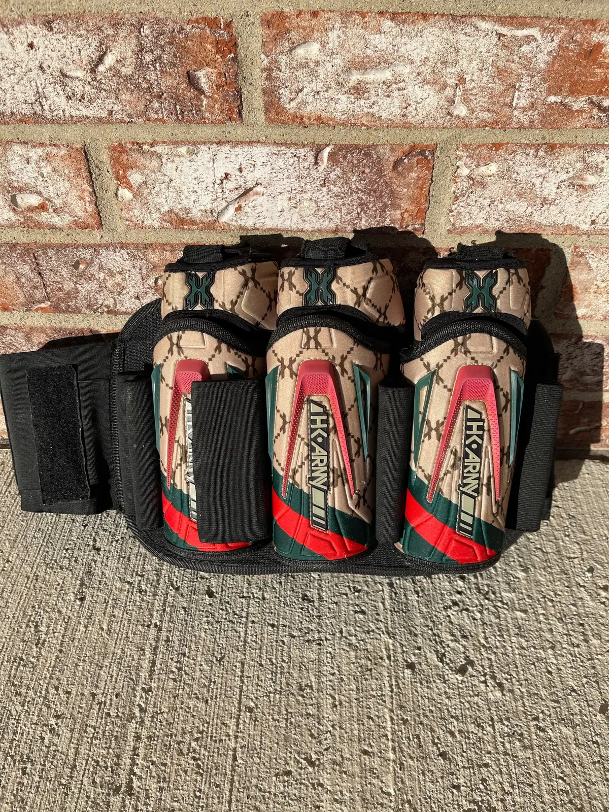 Used Hk Army Zero G Paintball Pod Pack - Hh Tan 3+4 1