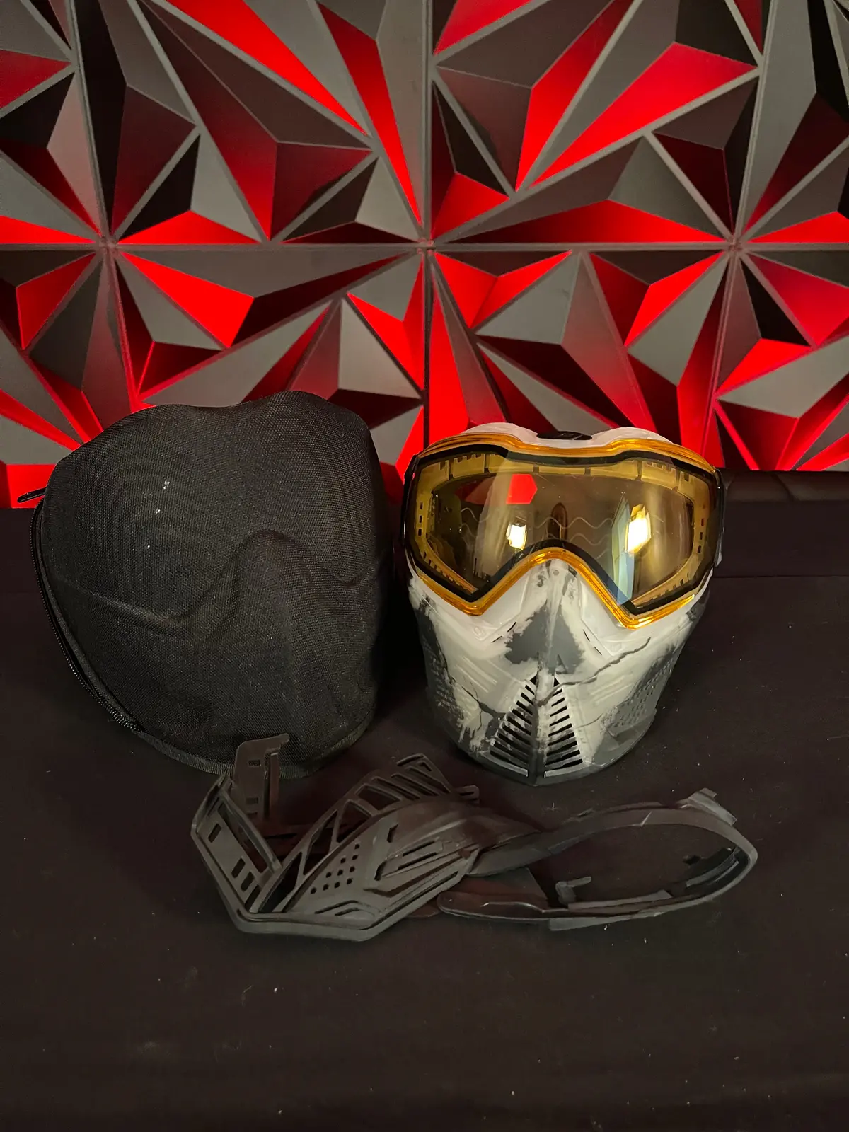 Used Push Unite Paintball Mask - Le Infamous Ghost Skull 1
