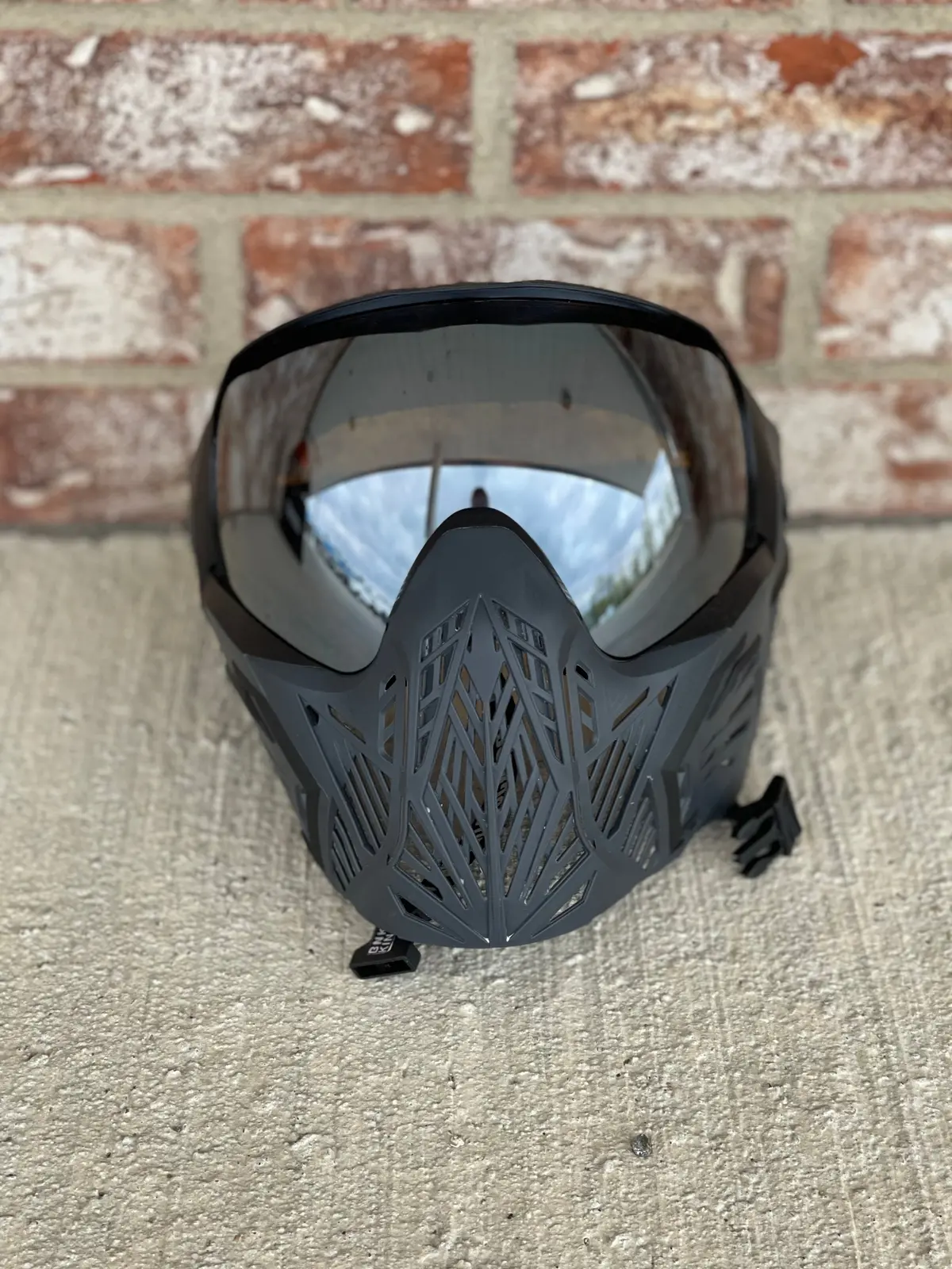 Used Bunker Kings Cmd Paintball Mask - Black Ninja 1