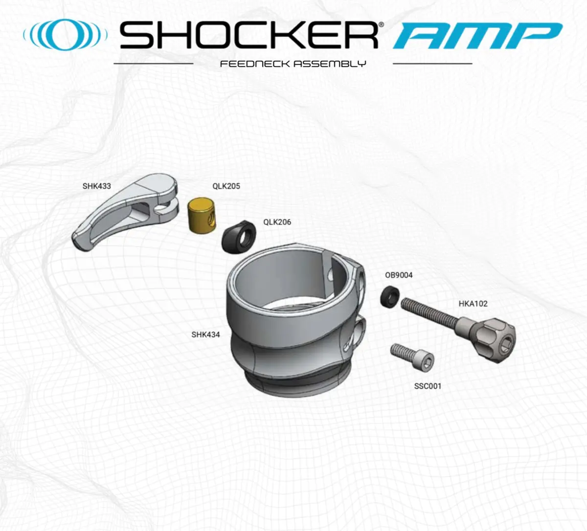 Sp Shocker Amp Feedneck Assembly Parts List - Pick The Part You Need! 1