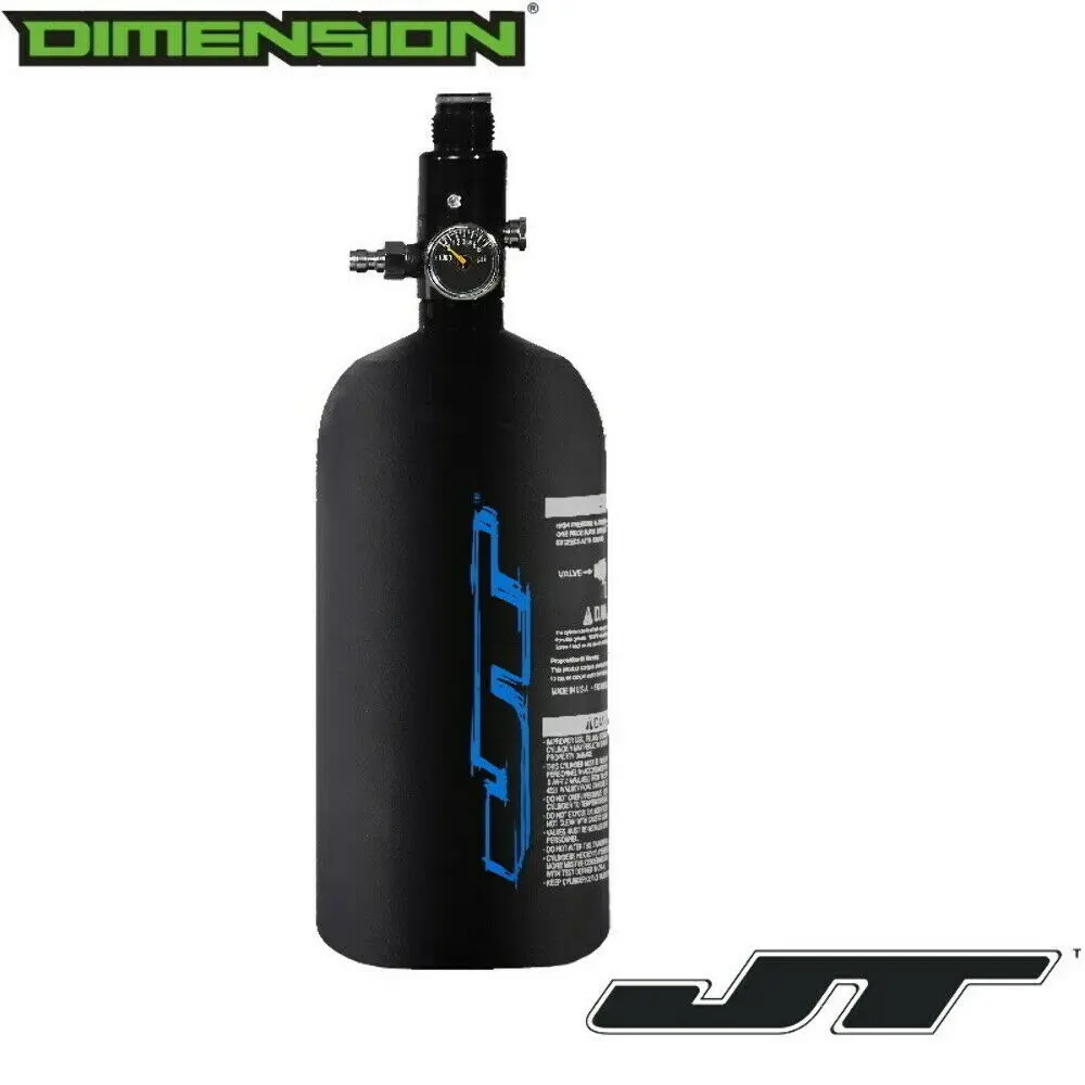 Jt Aluminum 48/3000 Tank - Blue Logo On Black 1