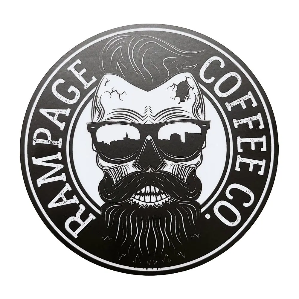 Large 4" Logo Sticker | Rampage Coffee Co. 1