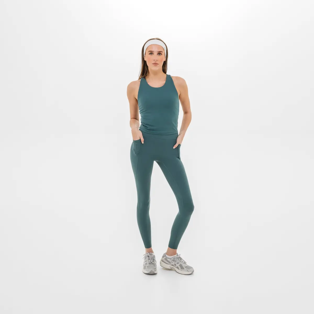Women's Breakthrough Leggings: Eucalyptus 1