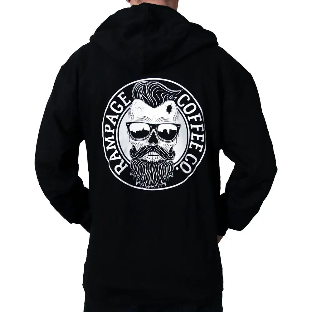 Zip Up Hoodie - Large Logo | Rampage Coffee Co. 1