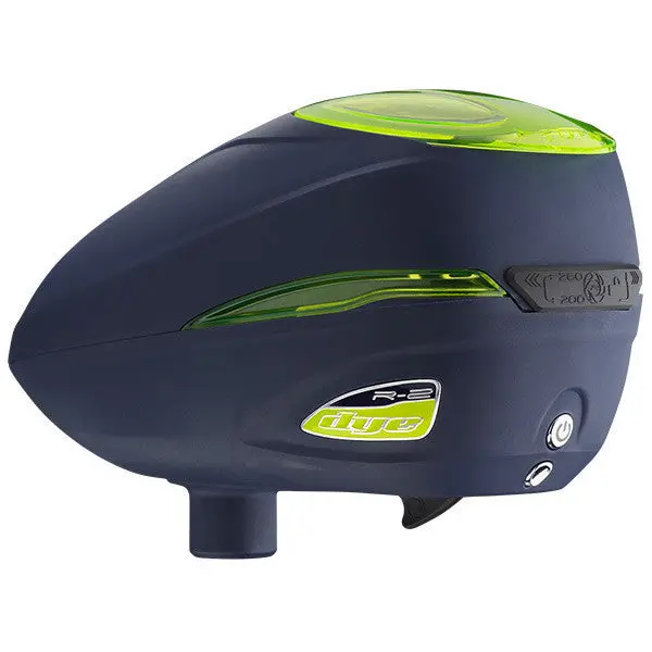 Dye Rotor R2 Paintball Loader - Navy / Lime 1