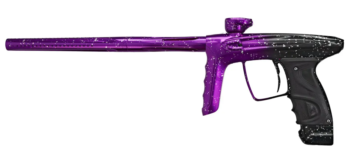 Dlx Luxe Tm40 Paintball Gun - Le Purple/Black Speckle Fade 1