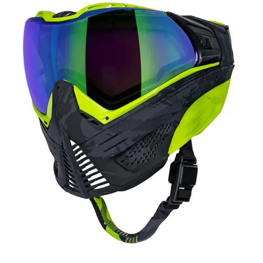 Push Unite Paintball Goggle - Camo Black/Lime 1
