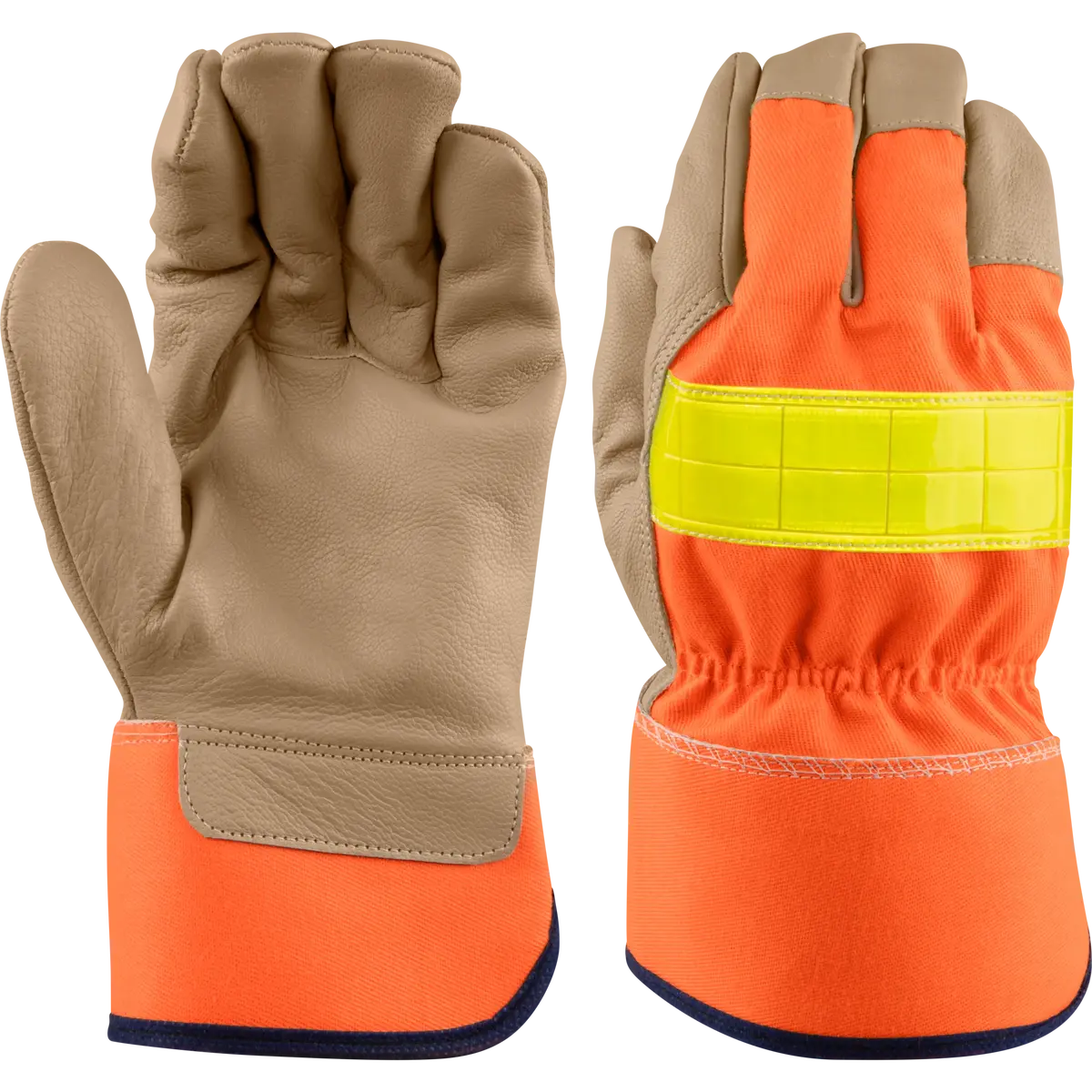 Ironwear 4167 Hi Vis Goat Leather Work Glove - Xl 1
