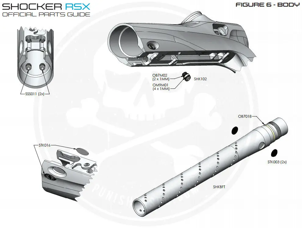 Sp Shocker Rsx Body Parts List - Pick The Part You Need! 1