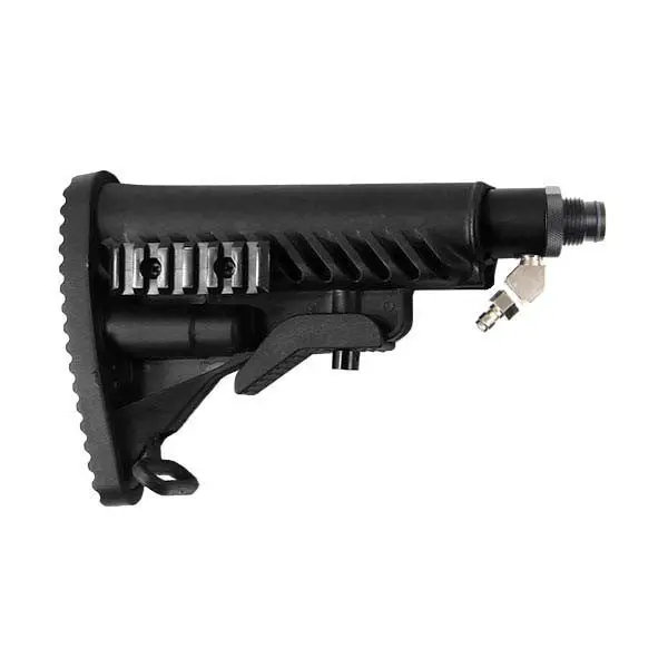 Solid Remote Line Adapter & M4 Ribcage Butt Stock Kit (Black) 1