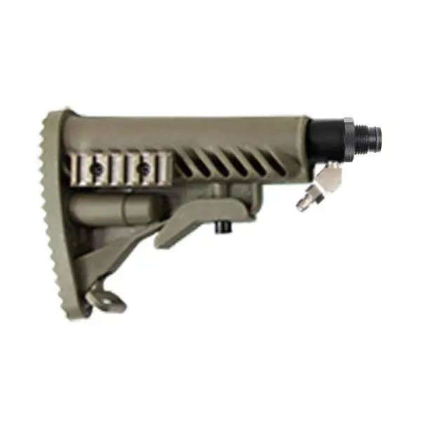 Solid Remote Line Adapter & M4 Ribcage Butt Stock Kit (Tan) 1