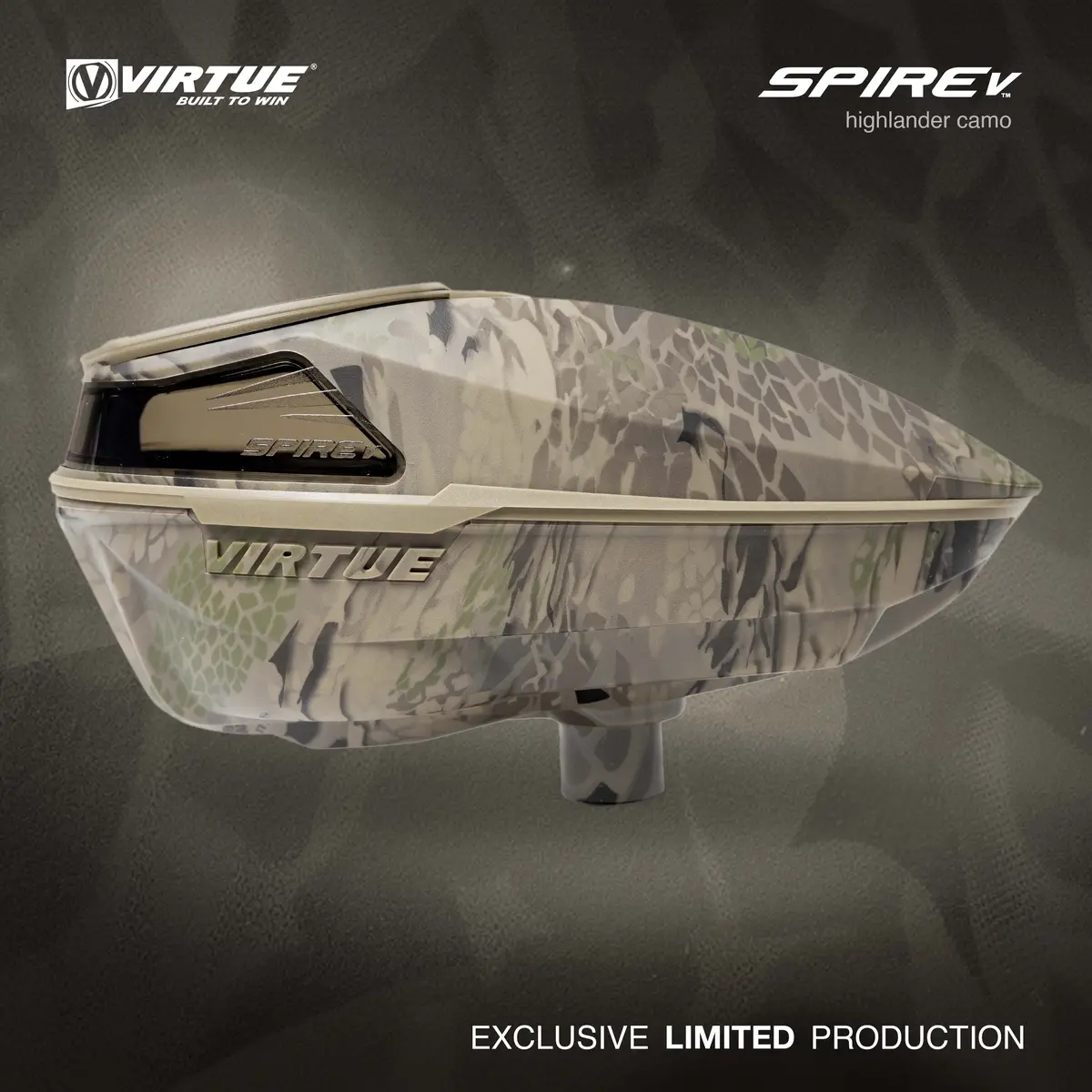 Virtue Spire 5 Paintball Loader- Highlander Camo 1