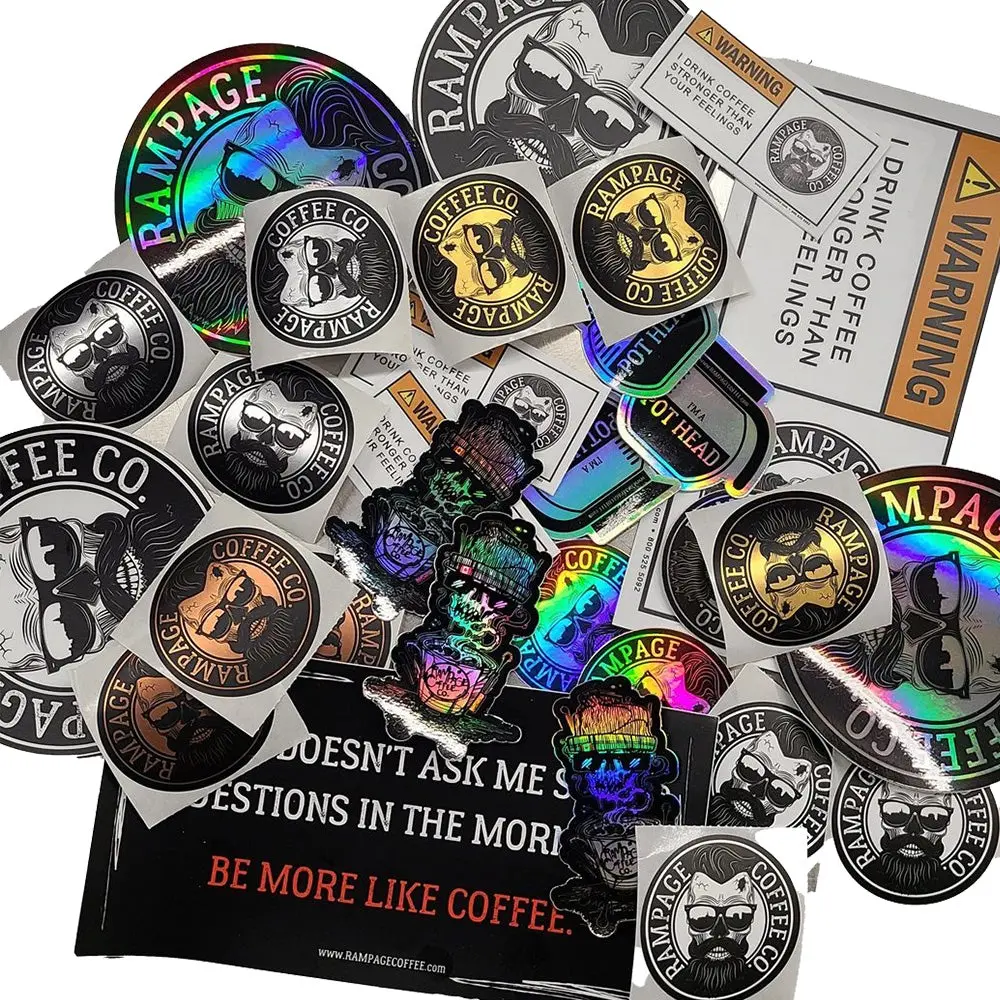 Sticker Fanatic 30 Pack | Rampage Coffee Co. 1