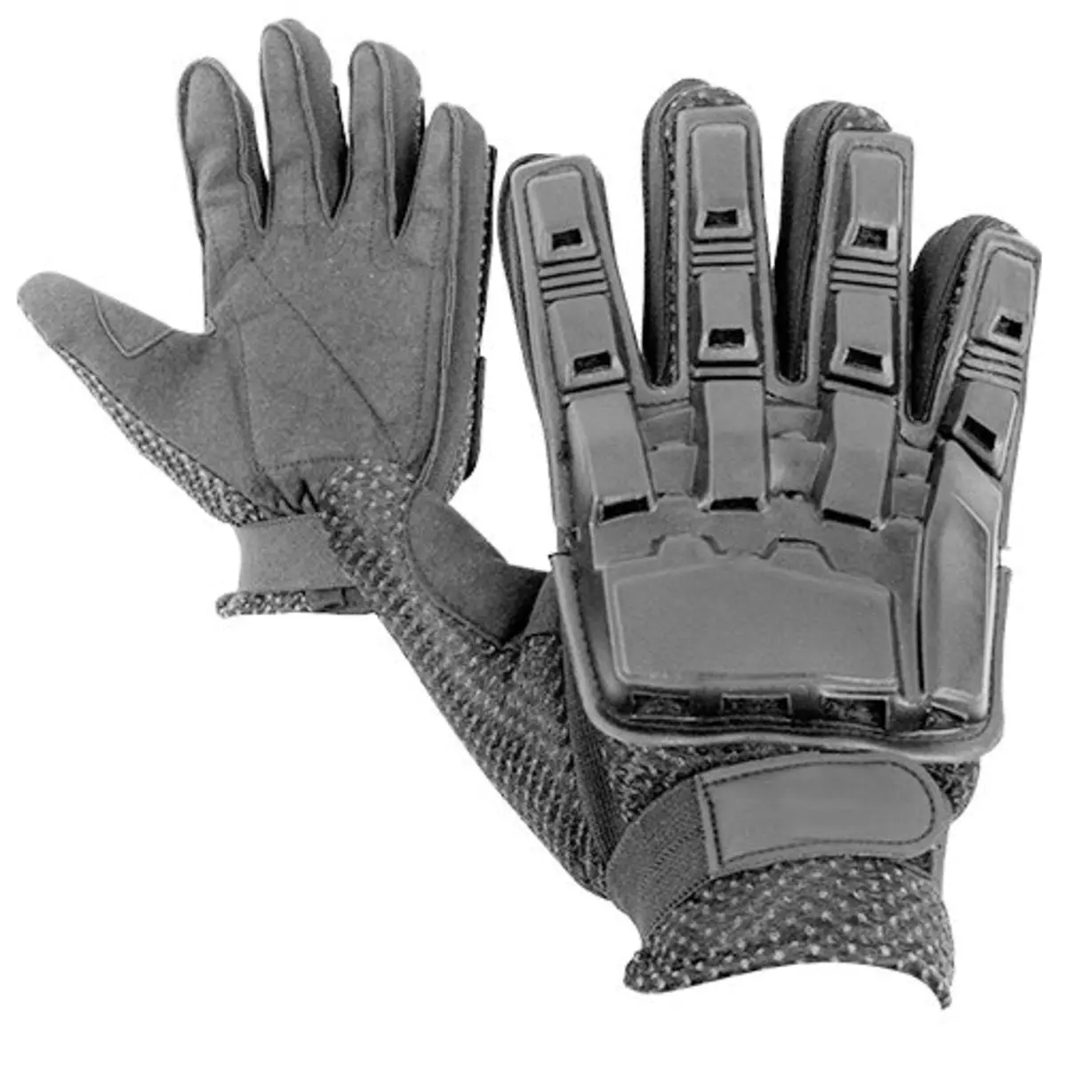 Valken Field Hardback Full Finger Gloves - Black - Medium 1