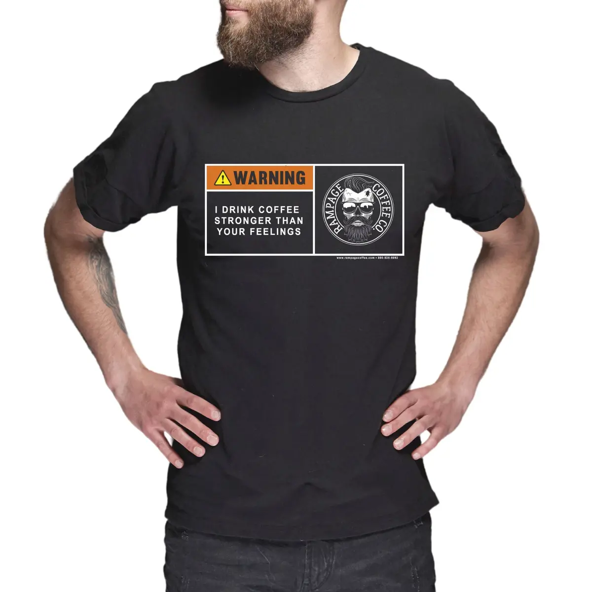 Warning Tee | Rampage Coffee Co. 1