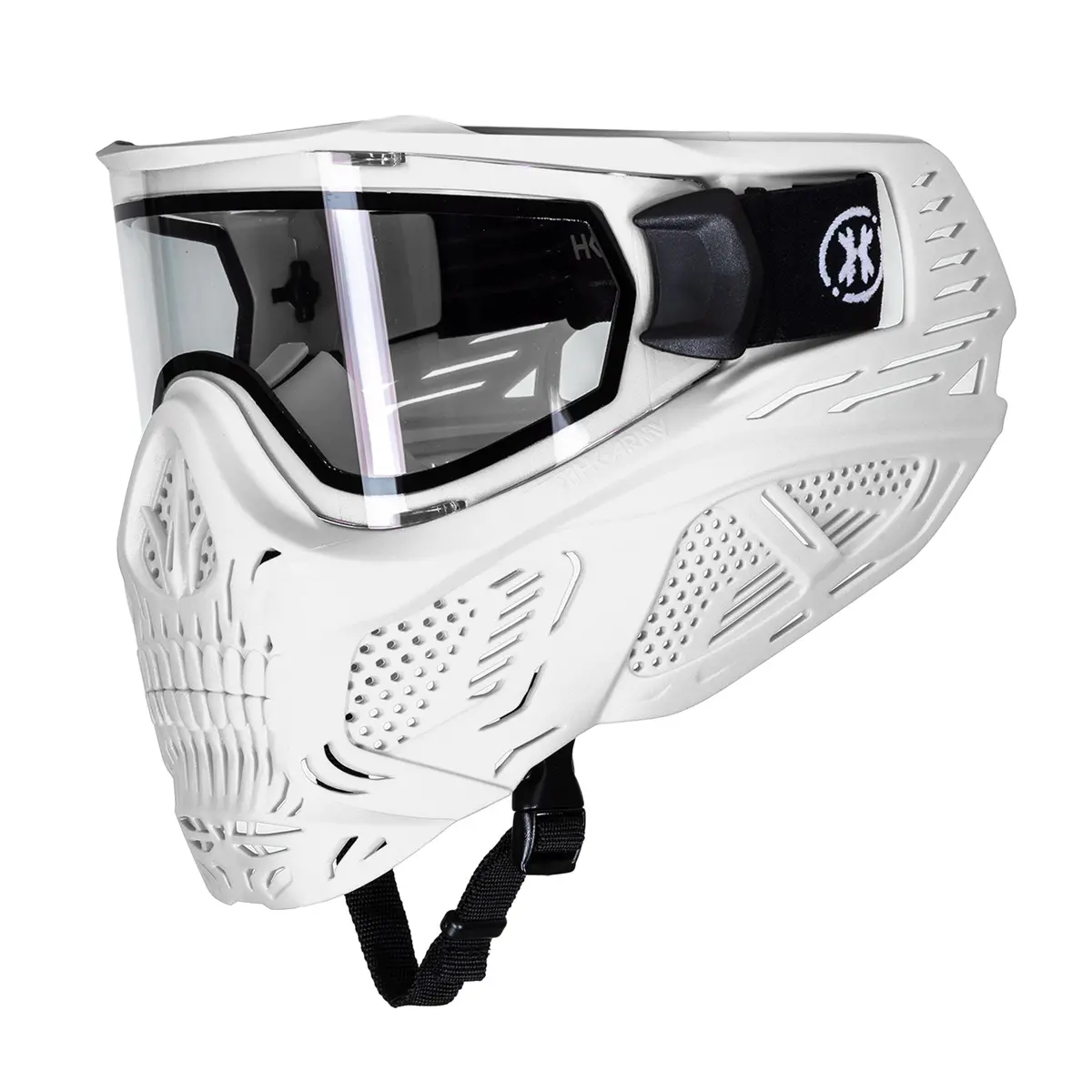 Hstl Skull Goggle - White W/ Clear Lens 1