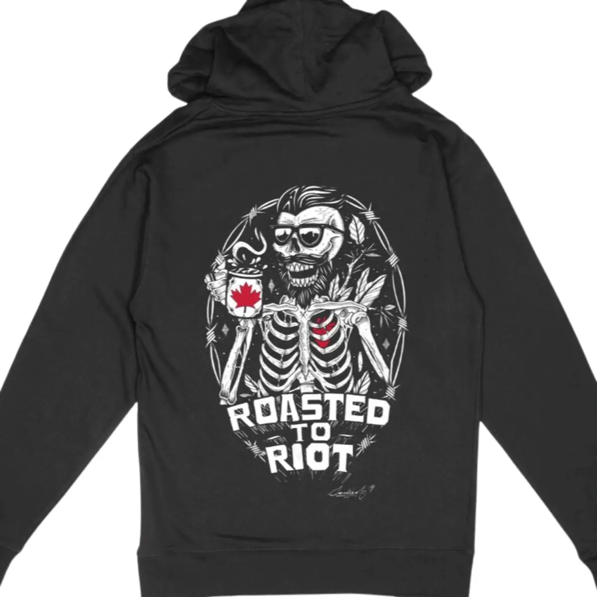 Zip Up Hoodie - Roasted To Riot | Rampage Coffee Co. 1