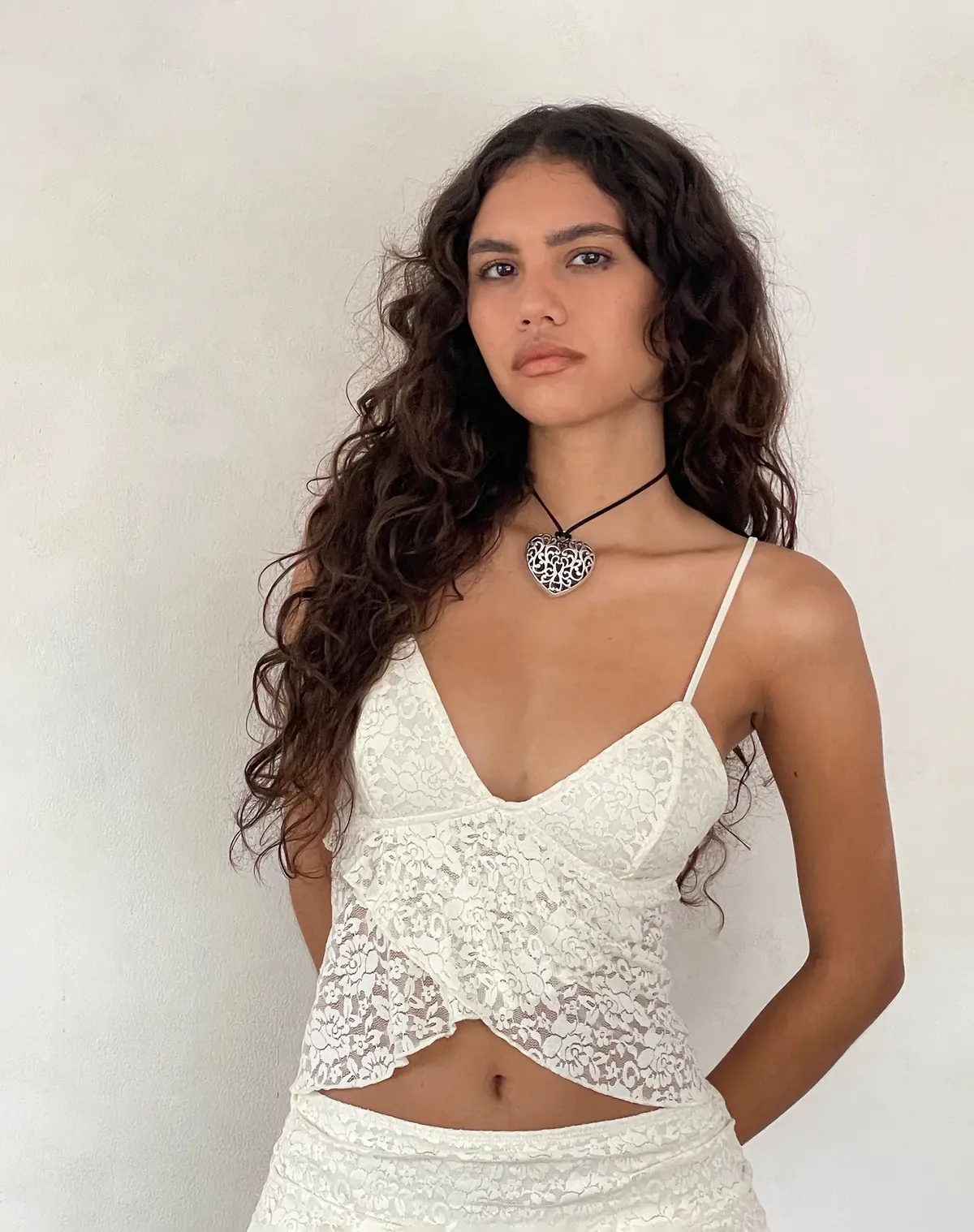 Cojira Lace Butterfly Top In Ivory 1